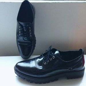 Black Oxford Platform Creepers